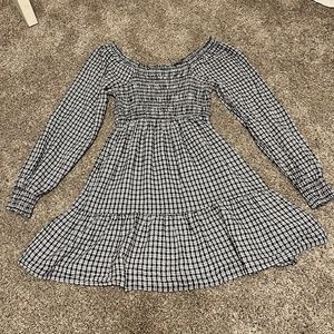 Jessica Simpson Black and White Plaid Dress